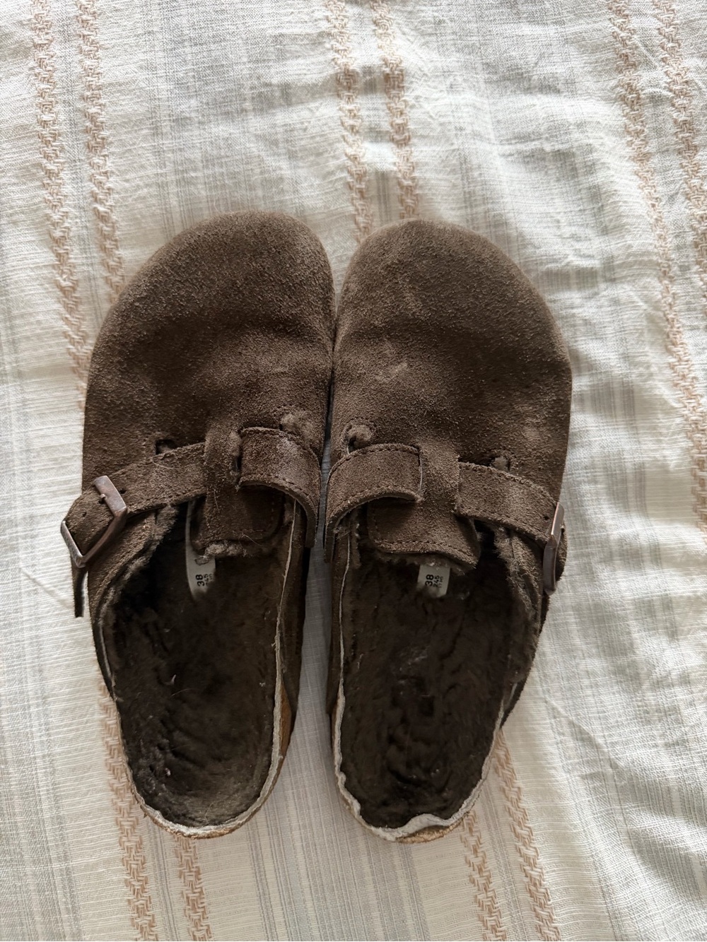 Birkenstock Shearling Boston Clogs